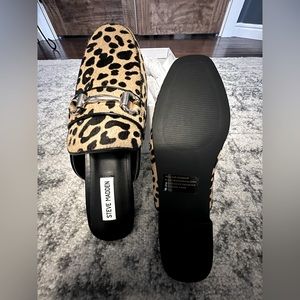 Steve Madden Rylie Leopard Mules colab with TheSisterStudio. 2019